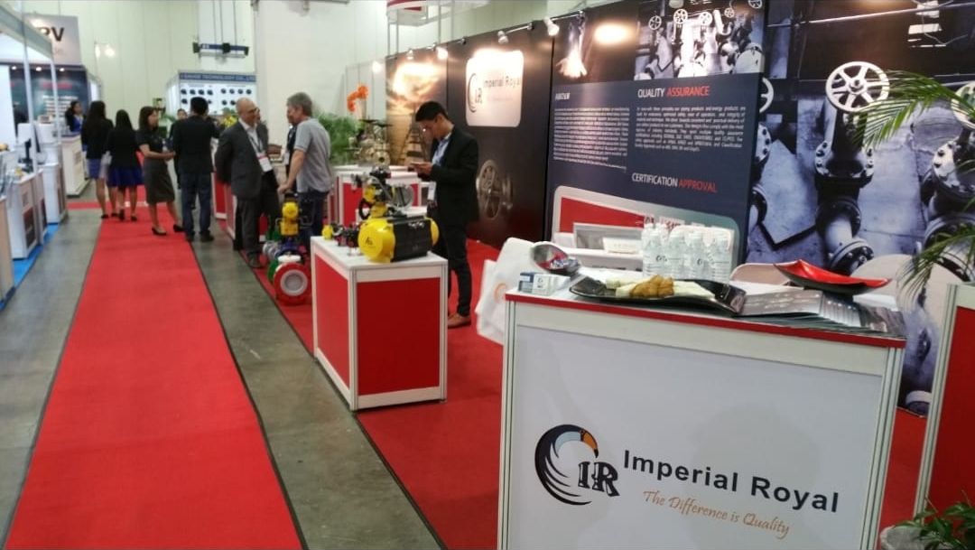 Imperial Royal product display at an exhibition