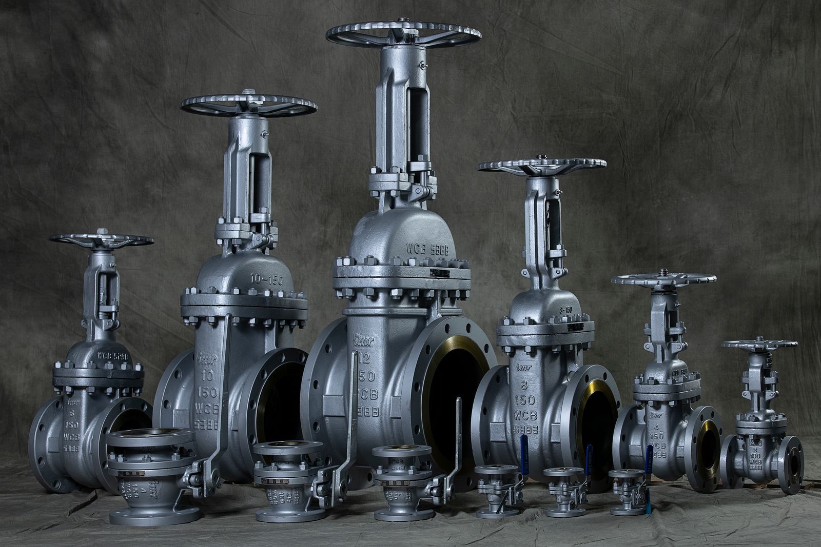 IMR cast steel gate valves in a range of sizes