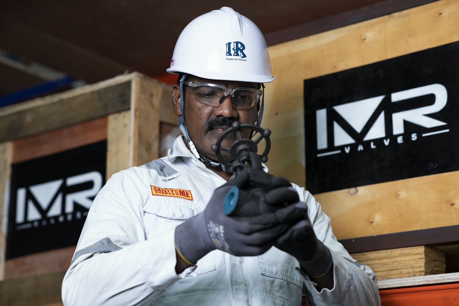 Imperial Royal engineer inspecting an IMR valve